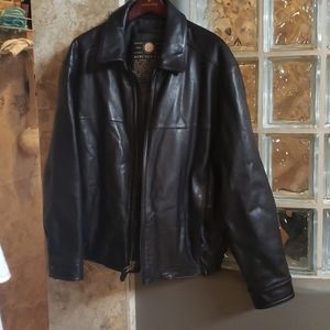 SOLD!  MEN'S LEATHER BOMBER JACKET